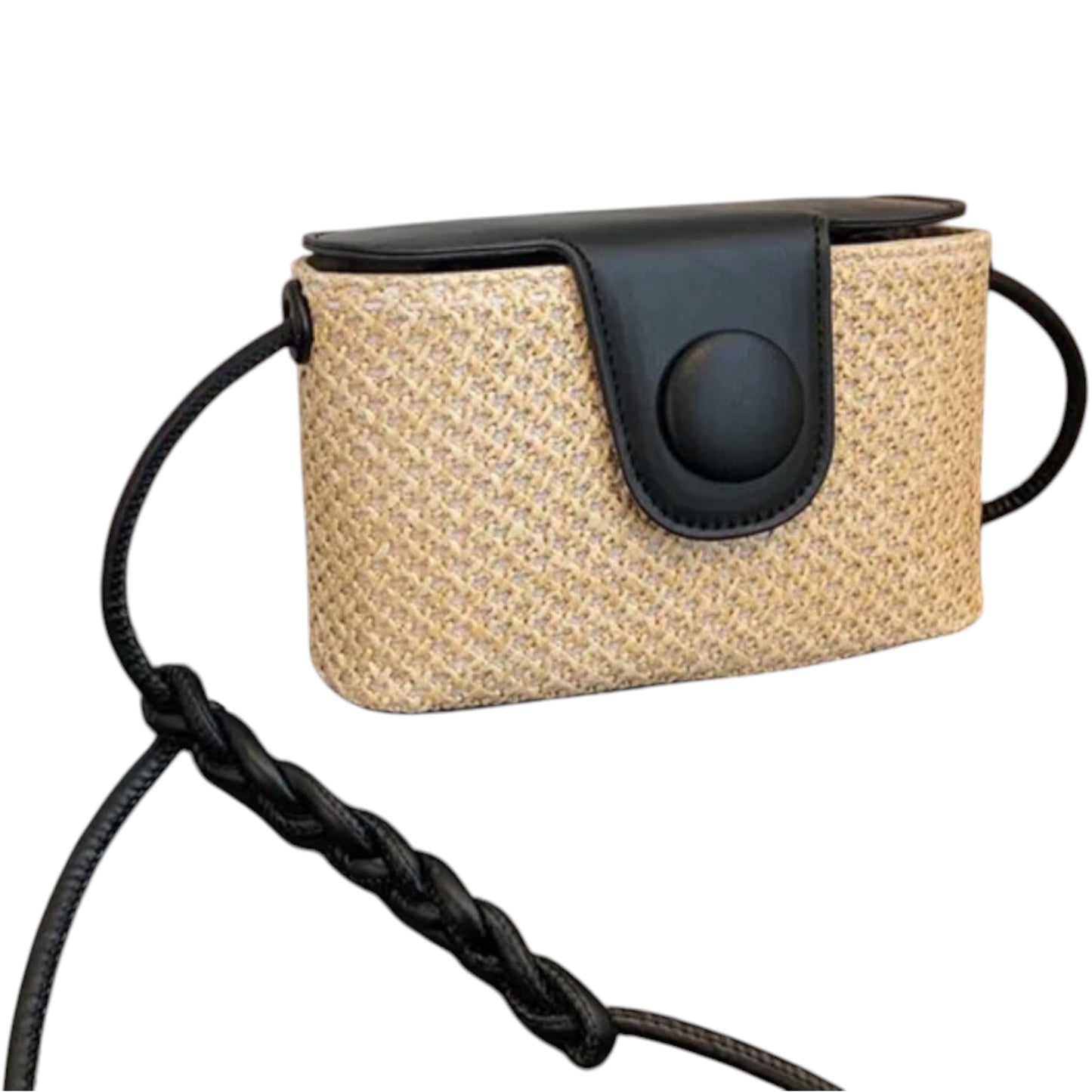 Crossbody Straw Bag