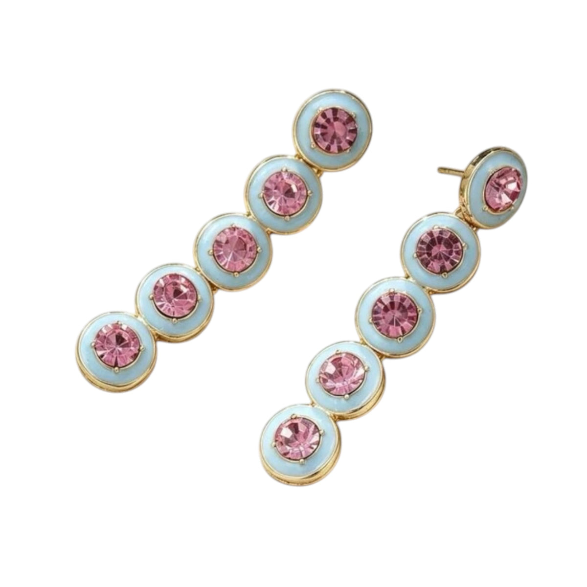Aretes Pink and Blue