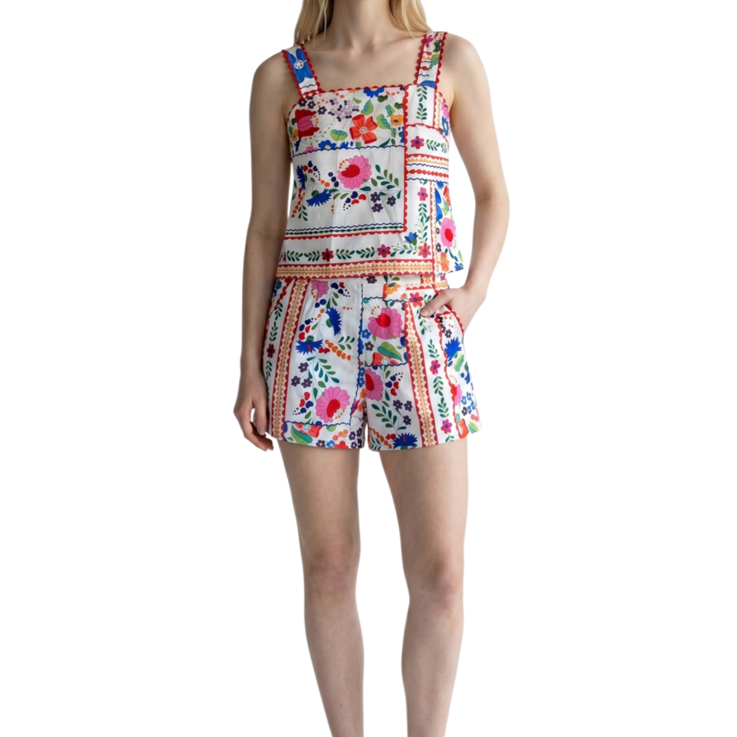 Red Short Set