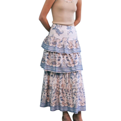Falda Midi de Capas