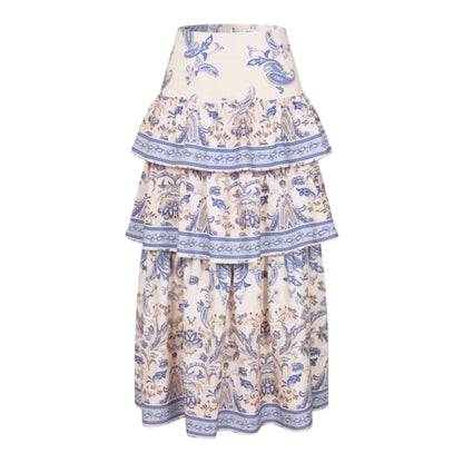 Falda Midi de Capas