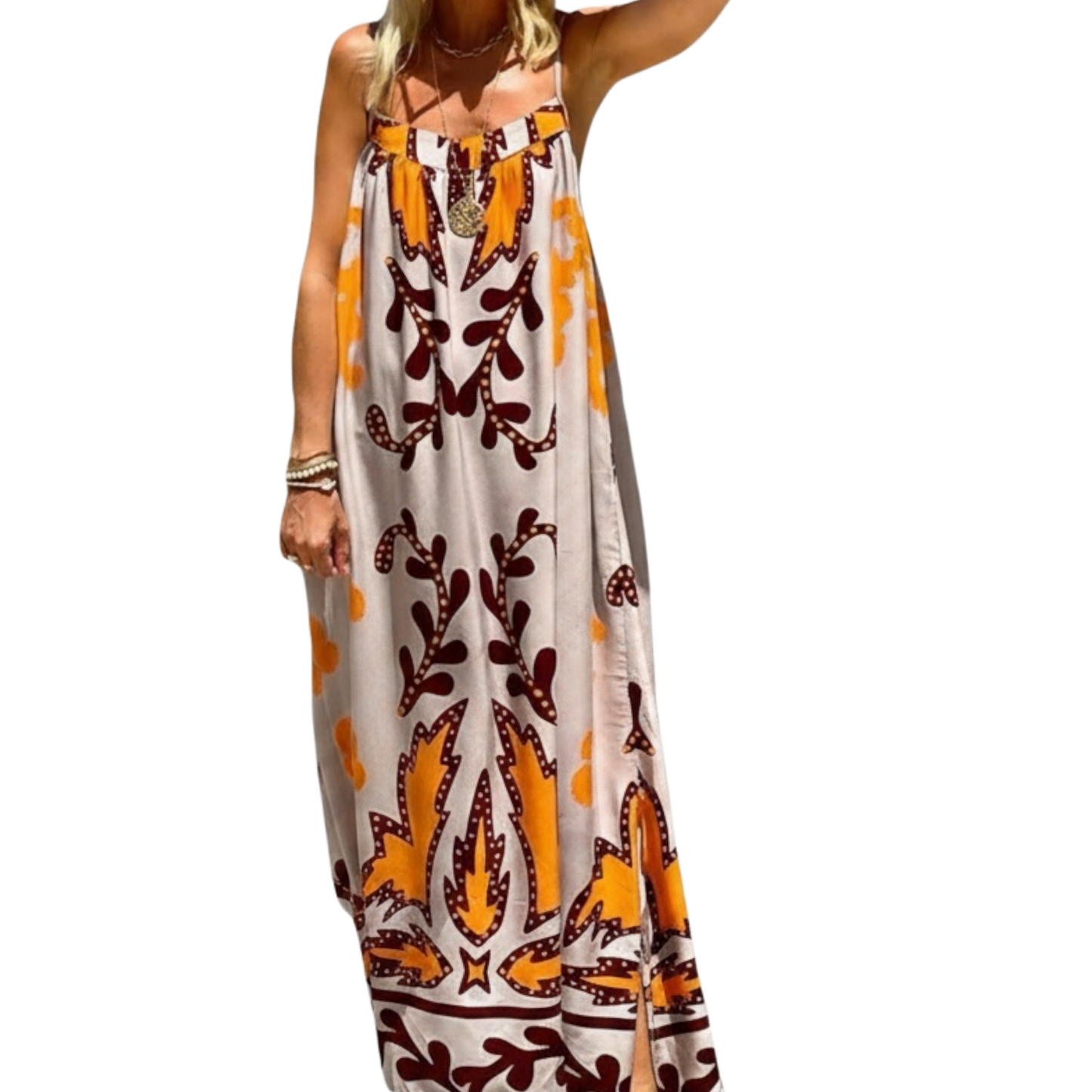 Orange Maxi Dress