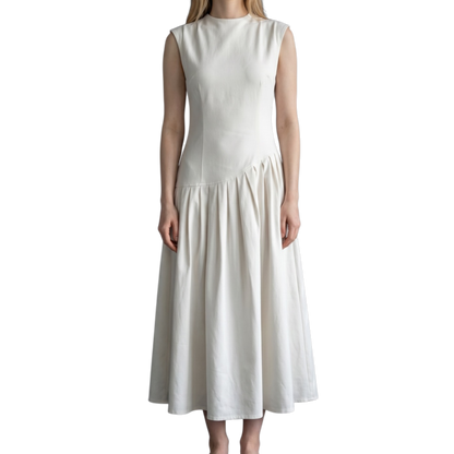 Pleated Maxi Dress