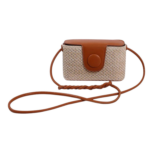 Crossbody Straw Bag