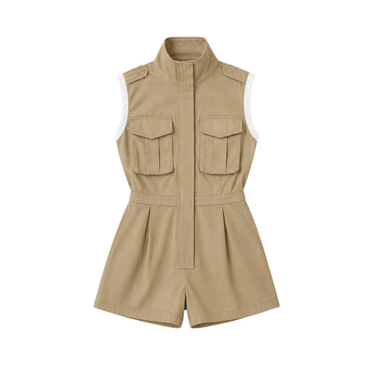 Mock Neck Romper